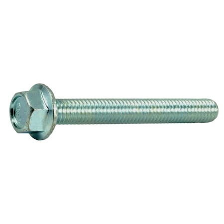 Midwest Fastener Grade 5, 3/8"-16 Flange Bolt, Zinc Plated Steel, 3 in L, 4 PK 34815